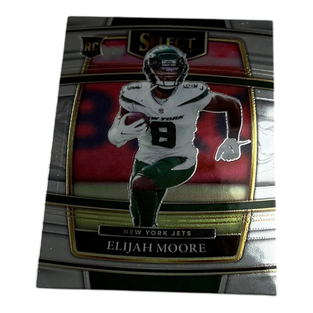 2021 Panini Select‎ Football Elijah Moore RC Rookie Card 56 Concourse NY Jets